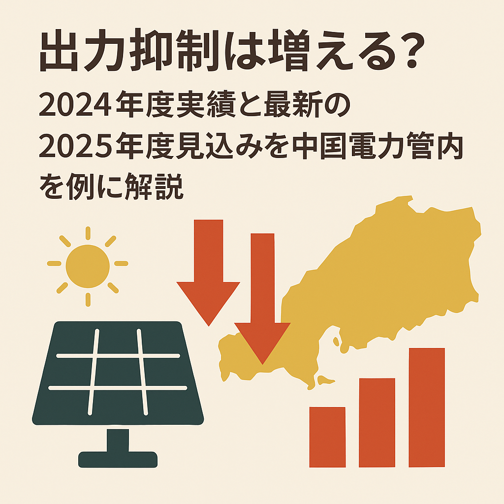 出力制御　中国電力管内　2024　2025